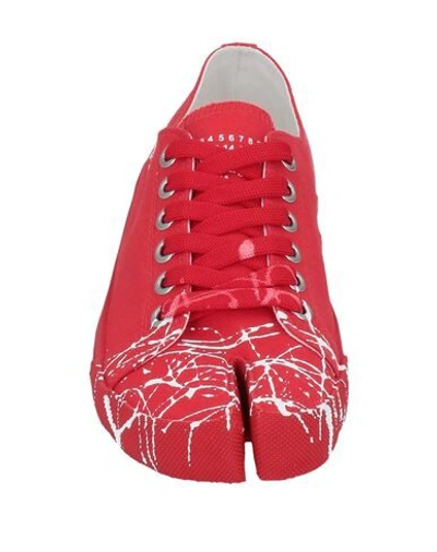 Shop Maison Margiela Sneakers In Red