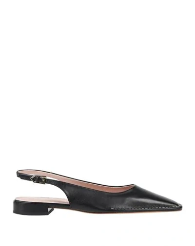 Shop Tod's Woman Ballet Flats Black Size 7.5 Leather