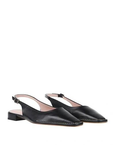 Shop Tod's Woman Ballet Flats Black Size 7.5 Leather