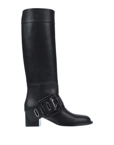 Shop Samuele Failli Knee Boots In Black