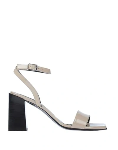 Shop Ottod'ame Sandals In Beige