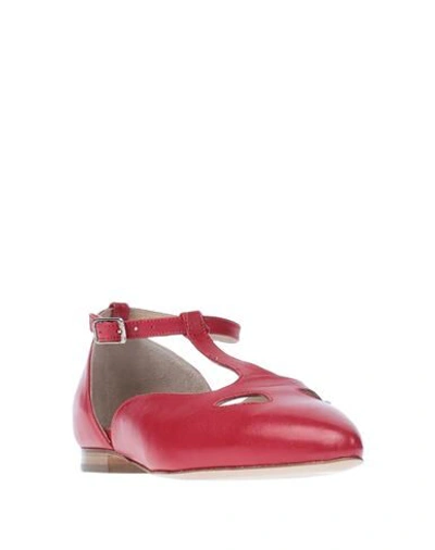 Shop Ottod'ame Ballet Flats In Red
