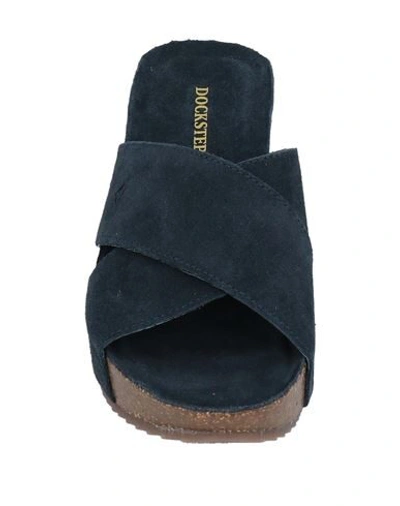Shop Docksteps Woman Sandals Midnight Blue Size 10 Soft Leather