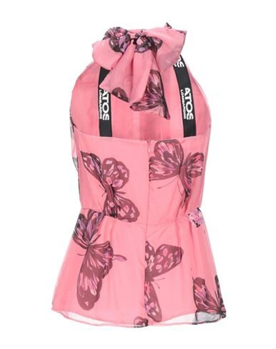 Shop Atos Lombardini Woman Top Pink Size 8 Polyester