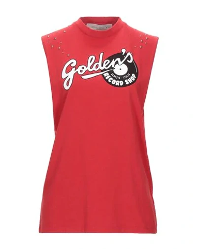 Shop Golden Goose T-shirts In Red