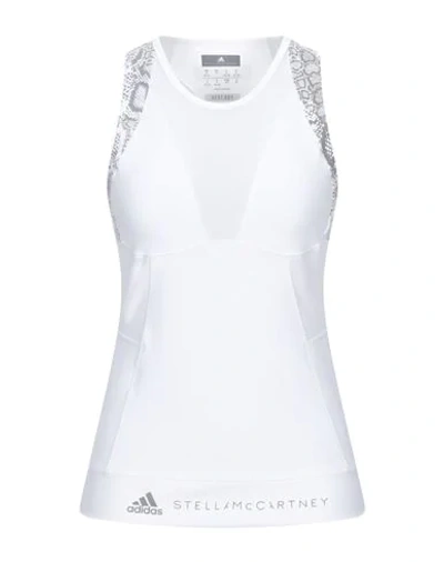 Shop Adidas By Stella Mccartney Tank Tops In White