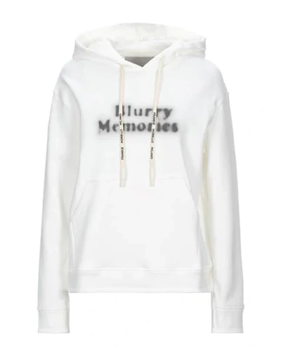Frankie Morello Print Hoodie In White