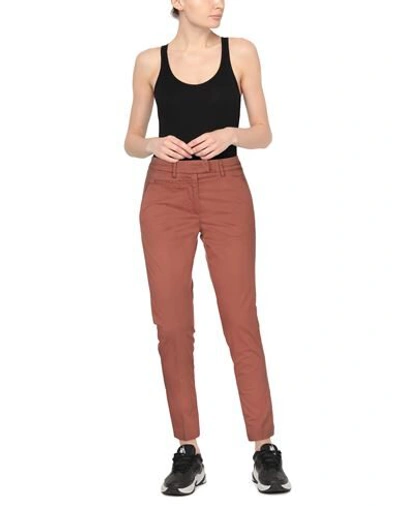 Shop Dondup Woman Pants Tan Size 28 Cotton, Elastane In Brown