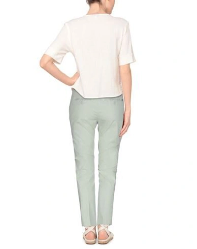 Shop Dondup Woman Pants Light Green Size 31 Cotton, Elastane