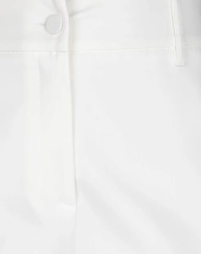 Shop Blumarine Woman Pants Ivory Size 4 Cotton, Polyamide, Elastane In White