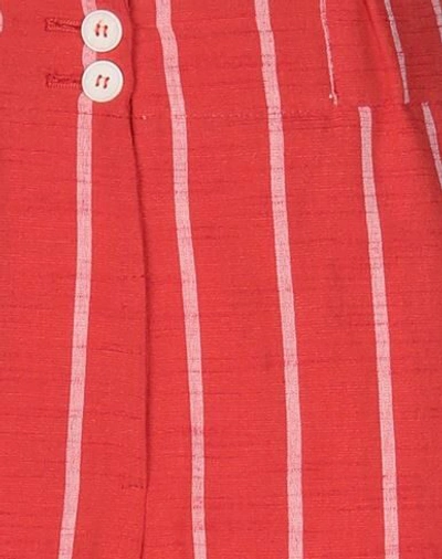 Shop Ottod'ame Woman Pants Red Size 4 Cotton, Linen