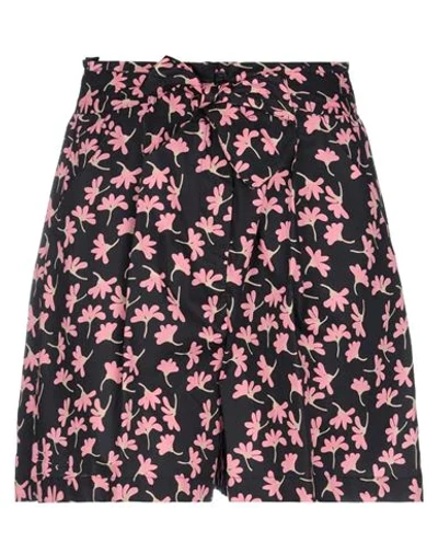 Shop Ottod'ame Woman Shorts & Bermuda Shorts Black Size 2 Cotton