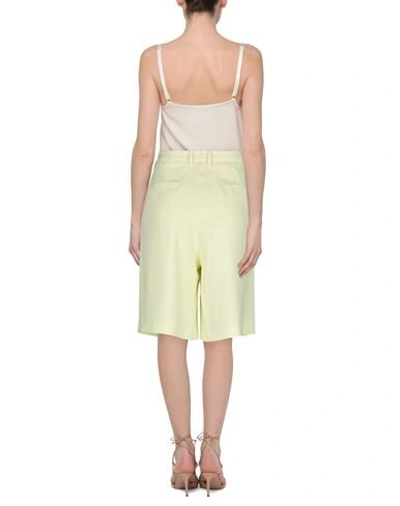 Shop L'autre Chose L' Autre Chose Woman Shorts & Bermuda Shorts Light Yellow Size 4 Acetate, Viscose
