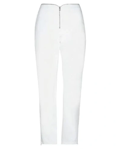 Shop Frankie Morello Woman Pants White Size 10 Cotton