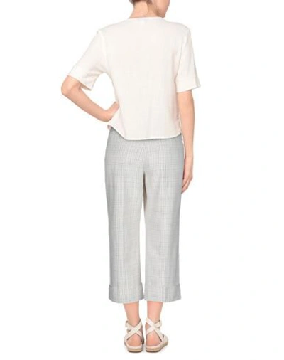 Shop Berwich Woman Pants Ivory Size 16 Cotton, Polyester In White