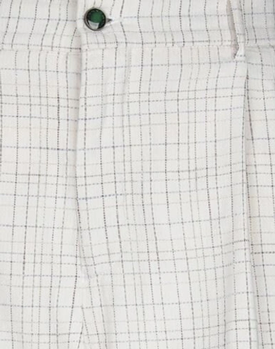 Shop Berwich Woman Pants Ivory Size 16 Cotton, Polyester In White