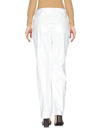 Shop Frankie Morello Pants In White