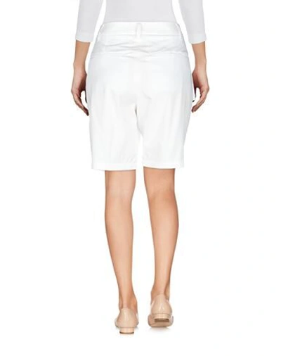 Shop Frankie Morello Woman Shorts & Bermuda Shorts White Size 8 Cotton