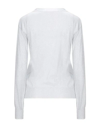 Shop Frankie Morello Woman Sweater Silver Size S Viscose, Polyester, Nylon