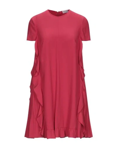 Shop Red Valentino Woman Mini Dress Red Size 6 Acetate, Viscose