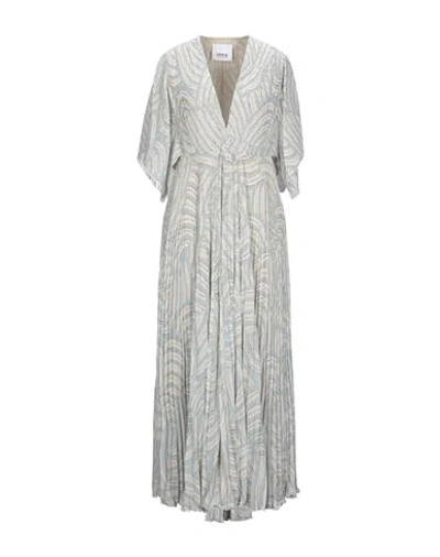 Shop Erika Cavallini Woman Maxi Dress Sky Blue Size 8 Polyester