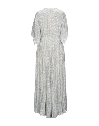 Shop Erika Cavallini Woman Maxi Dress Sky Blue Size 8 Polyester