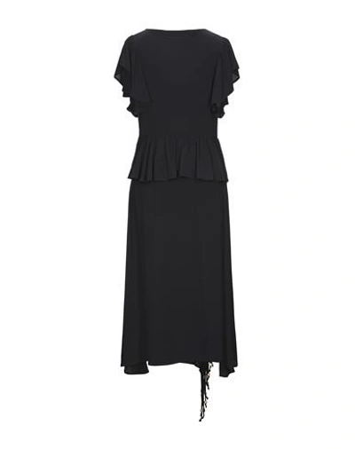 Shop Frankie Morello Woman Long Dress Black Size 4 Acetate, Silk, Cotton, Elastane