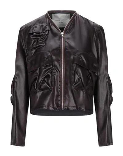 Shop Frankie Morello Woman Jacket Deep Purple Size S Acetate, Viscose