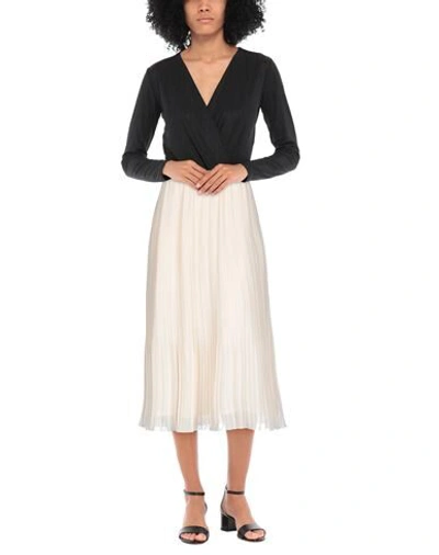Shop Peserico Woman Midi Skirt Beige Size 12 Polyester