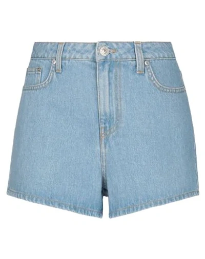 Shop Chiara Ferragni Denim Shorts In Blue