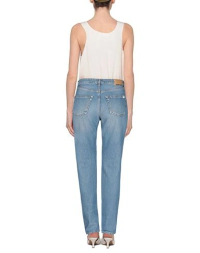Shop Semicouture Woman Jeans Blue Size 30 Cotton