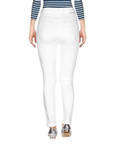 Elisabetta Franchi Denim Pants In White
