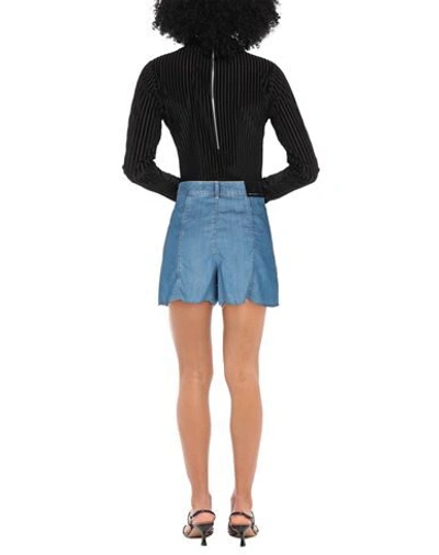 Shop Karl Lagerfeld Woman Denim Shorts Blue Size 32 Lyocell