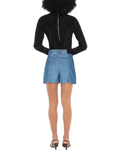 Shop Karl Lagerfeld Woman Denim Shorts Blue Size 26 Lyocell