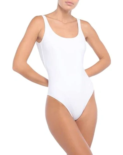 Shop Sundek Woman One-piece Swimsuit White Size 6 Polyamide, Elastane