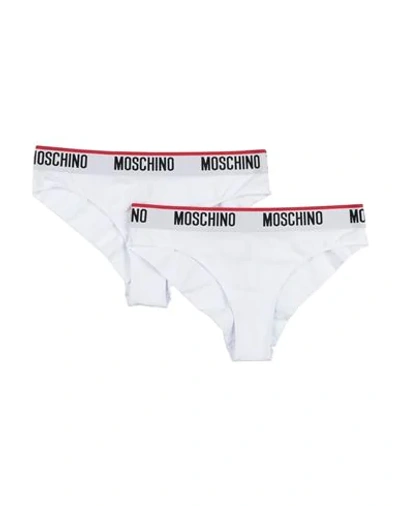 Shop Moschino Briefs In White