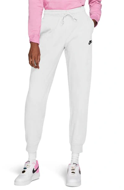 Shop Nike Sportswear Essential Fleece Pants In White/ Black