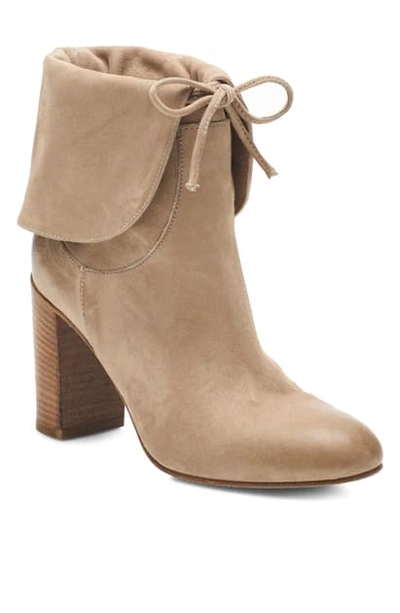 Shop Free People Mila Foldover Boot In Light Grey Suede