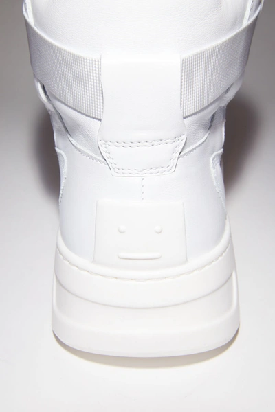 Shop Acne Studios Babila W White/optic White In High Top Sneakers