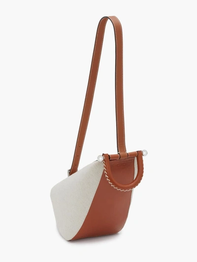 Shop Jw Anderson Small Wedge Bag In Neutrals