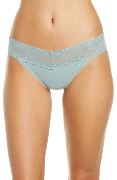 Shop Natori Bliss Perfection Thong In Sea Breeze