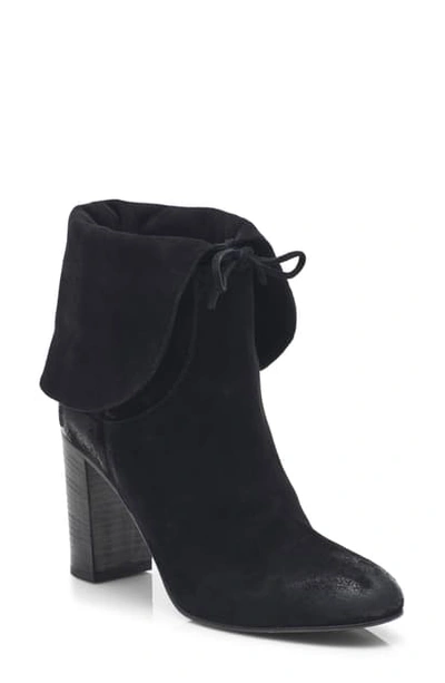 Shop Free People Mila Foldover Boot In Black Suede