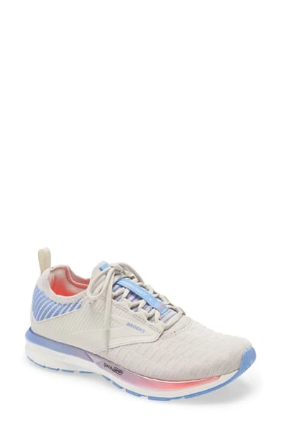 Shop Brooks Ricochet 2 Running Shoe In Antarctica/ Cornflower/ Coral