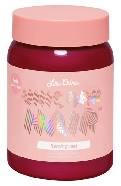 Shop Lime Crime Unicorn Hair Full Coverage Semi-permanent Hair Color In Flaming Red