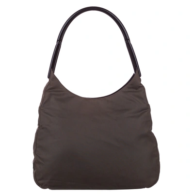 Pre-owned Prada Black Nylon Tessuto Shoulder Bag