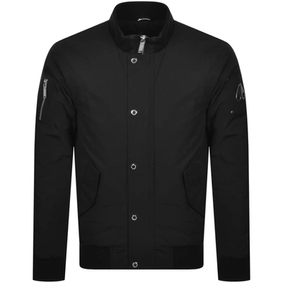 Shop Moose Knuckles Bartel Bomber Jacket Black