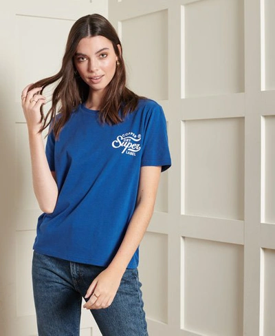 Shop Superdry Heritage 5 Standard T-shirt In Blue