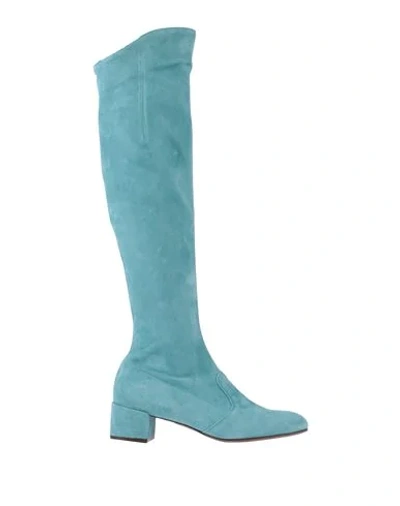 Shop L'autre Chose Boots In Turquoise