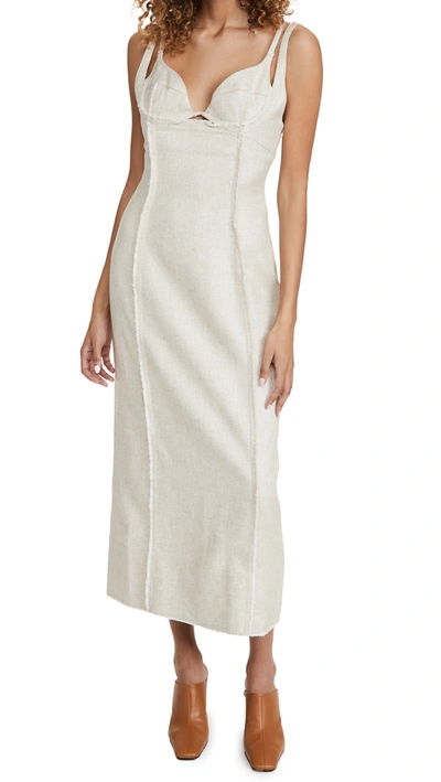 Shop Jacquemus Valerie Dress In Beige