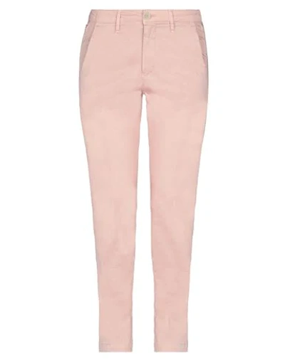 Shop Barba Napoli Woman Pants Pink Size 27 Cotton, Elastane